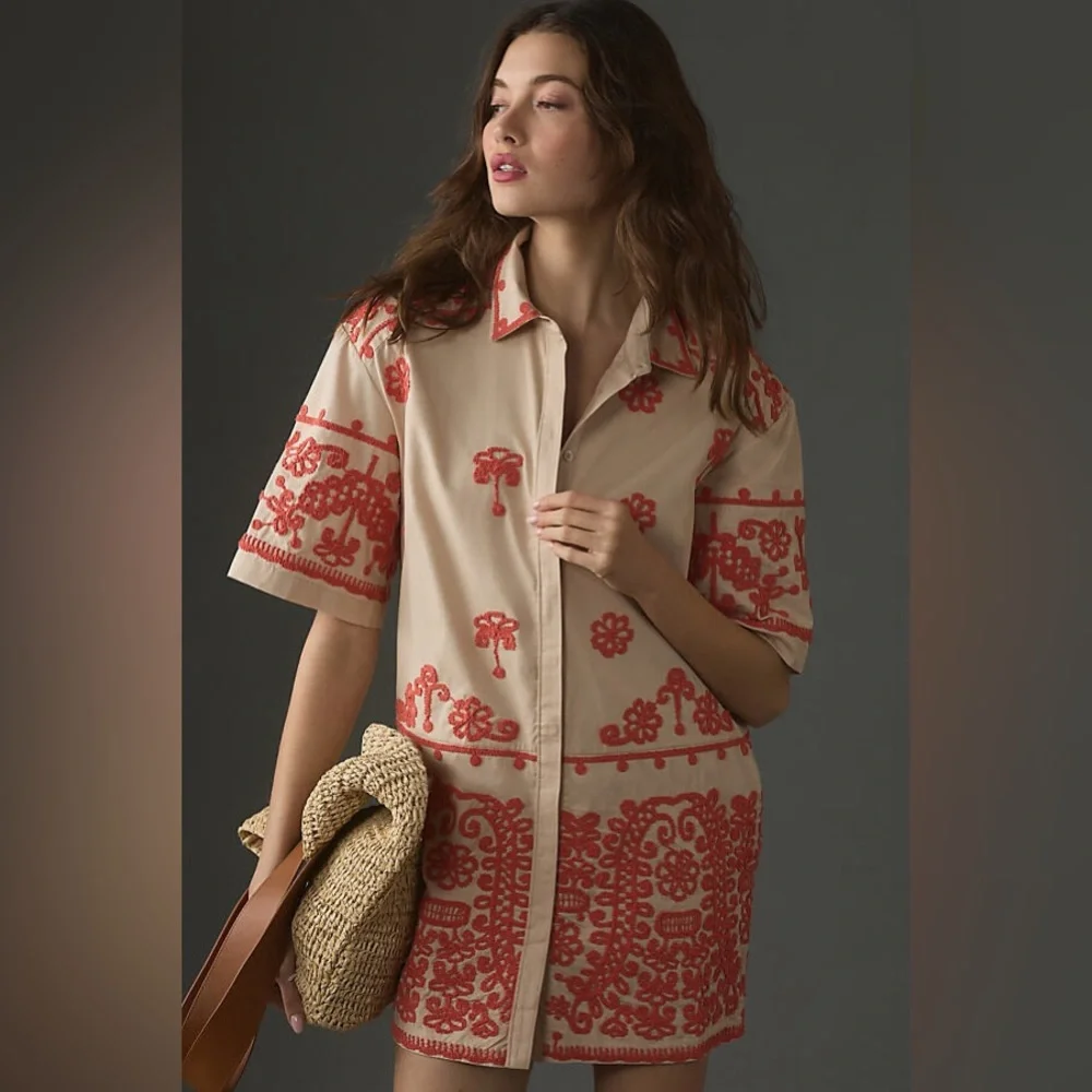 Anthropology Maeve, short sleeve collar dress - Picture 5 of 6